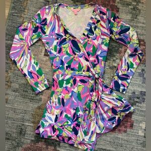 Lilly Pulitzer longsleeve Romper size S